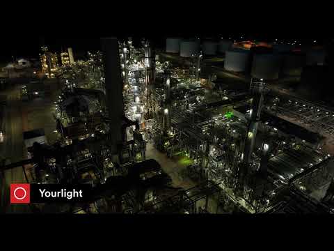 LED verlichten op een olie raffinaderij - Yourlight