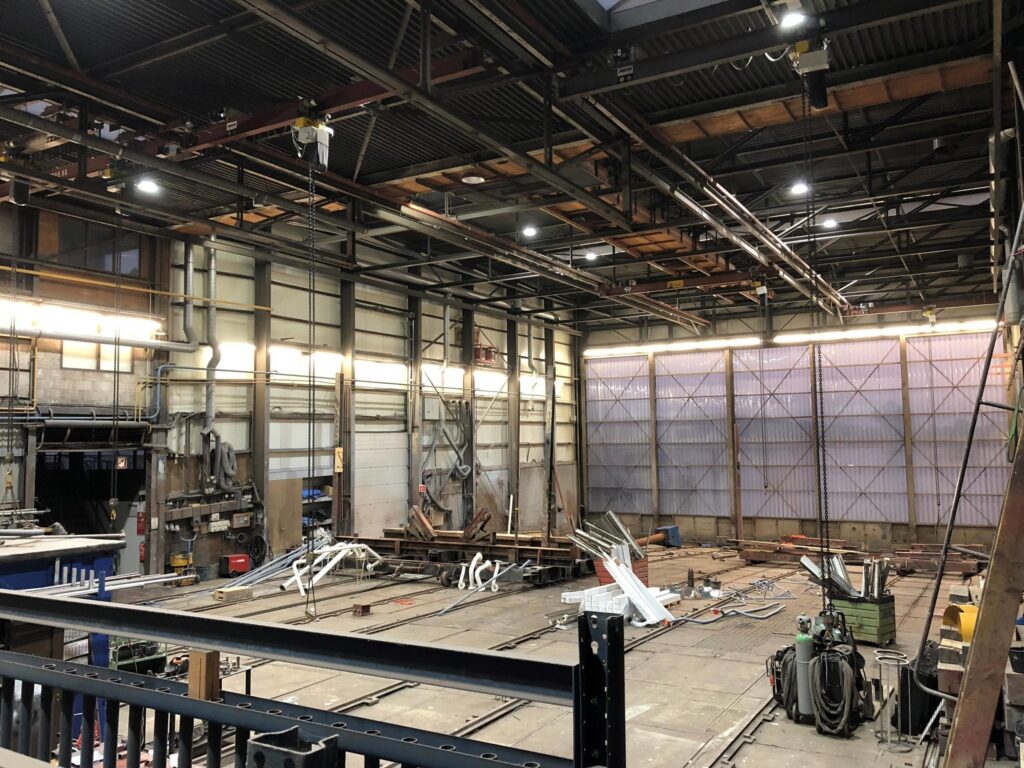 Damen Shipyards hoge fabriekshal