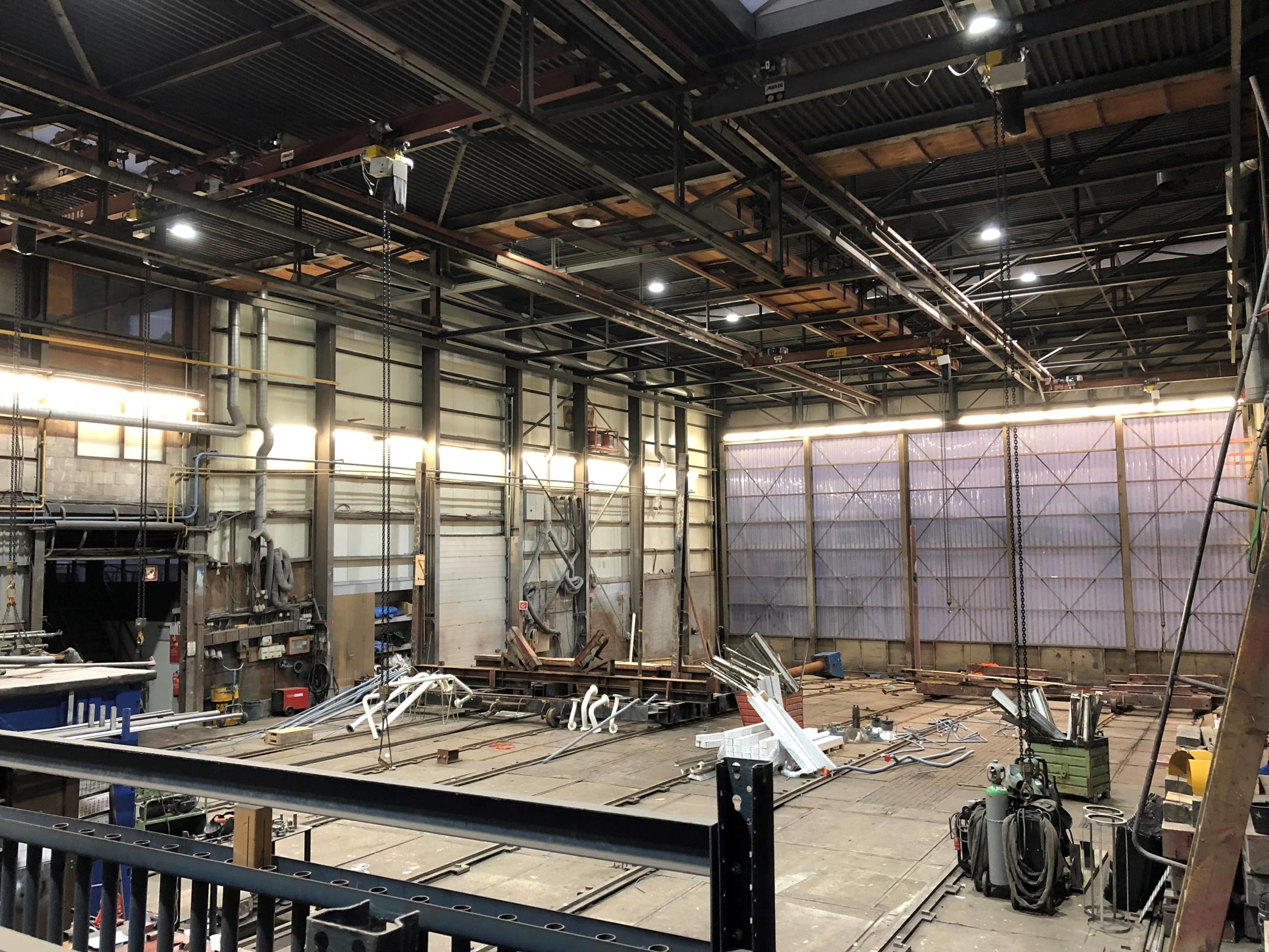Damen Shipyards hoge fabriekshal
