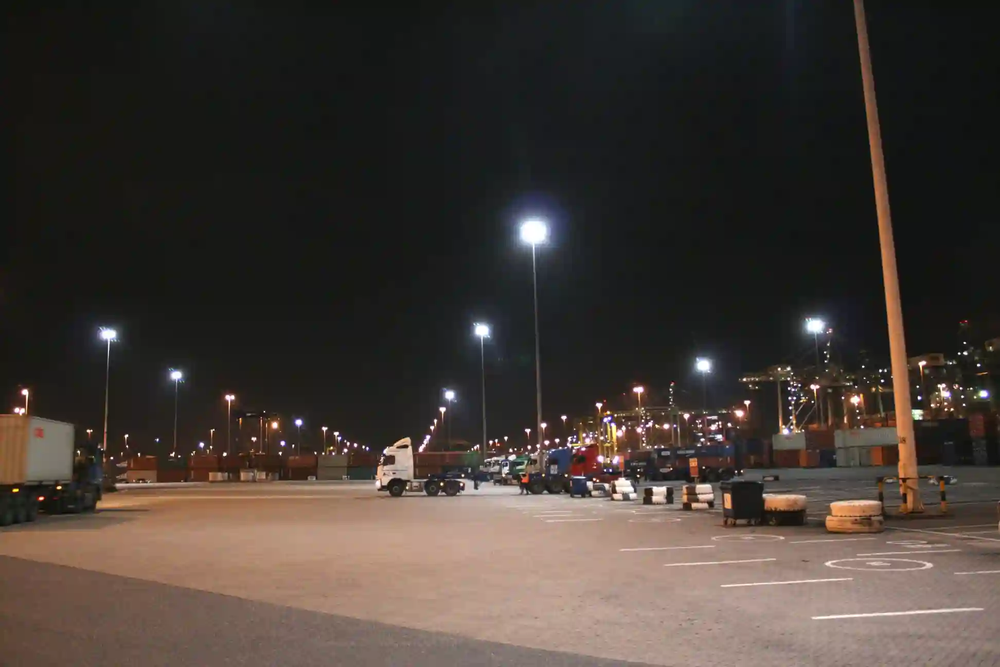 lichtvervuiling bij dp world southhampton